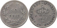 PORTUGAL 50 REIS 1861 LOUIS I. (1861-1889) SS 27,00 EUR  plus 5,99 EUR verzending