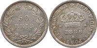 PORTUGAL 50 REIS 1886 LOUIS I. (1861-1889) VZ 28,00 EUR  plus 5,99 EUR verzending