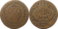 PORTUGAL 10 REIS JOAO V. (1706-1750) -