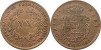 PORTUGAL 20 REIS Maria II. (1834-1853) -