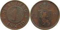 NORWAY SKILLING CHARLES XV. (1859-1872) -
