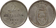 NORWAY 2 SKILLING Karl XIV. Johann (1818-1844) -