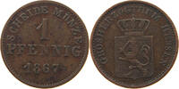 Hessen Pfennig 1867 Ludwig III. (1848-1877) ss- 8,00 EUR  plus 5,99 EUR verzending