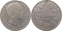 BAYERN 1/2 GUDLEN Maximilian II. Joseph (1848-1864) -