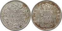 BAYERN 3 KREUZER Ludwig I. (1825-1848) -