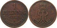 Hannover 1 Pfennig 1858 B Georg V ss 10,00 EUR  plus 5,99 EUR verzending