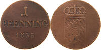 Bayern 1 Pfennig Ludwig I. 1825-1848 -