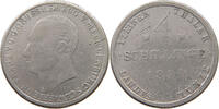 MECKLENBURG SCHWERIN 4 SCHILLING 1830 Friedrich Franz I. (1815-1837) S-SS 50,00 EUR  plus 5,99 EUR verzending