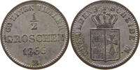 OLDENBURG 1/2 GROSCHEN Nicolaus Friedrich Peter 1853-1900. -