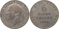 OLDENBURG 1/6 TALER Paul Friedrich August (1829-1853) -