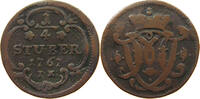 KÖLN ERZBISTUM 1/4 STÜBER Maximilian Friedrich von Königseck 1761-1784. -