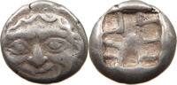 ANCIENT GREECE MYSIA DRACHM PARIUM MYSIA DRACHM Gorgoneion / SQUARE R2 -