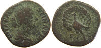 ROME EMPIRE SESTERTIUS Faustina I., (141-161) PEACOCK -