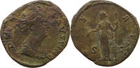 ROME EMPIRE SESTERTIUS Faustina I., (141-161) CERES -
