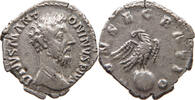 ROME EMPIRE DENAR Marcus Aurelius (161-180) CONSECRATIO DENAR EAGLE ON GLOBE -
