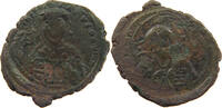 BYZANTINE EMPIRE FOLLIS FOLLIS BOTH SIDES OVERSTRUCK -