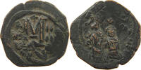 BYZANTINE EMPIRE FOLLIS OVERSTRUCK -