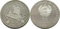 MOZAMBIQUE 50 METICAIS SILVER PROOF PATTERN THICKER 600 MINTED -