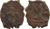BYZANTINE EMPIRE FOLLIS CONSTANS II 641-668 FOLLIS REDUCED RR -
