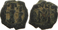 BYZANTINE EMPIRE FOLLIS HERACLIUS 610-641 FOLLIS YEAR XV. R -