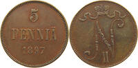Finnland 5 pennia Nikolaus II. 1894-1917 -