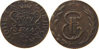 Russland 1/4 kopeke KATHARINA II., 1762-1796 Novodel -