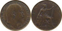 GREAT BRITAIN FARTHING 1905 Edward VII., 1901 - 1910 SS 12,00 EUR  plus 5,99 EUR verzending
