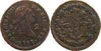 SPAIN 2 MARAVEDIS Carlos IV, 1788-1808 SEGOVIA -