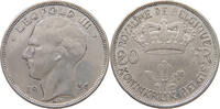 BELGIUM 20 FRANCS LEOPOLD III. (1934-1951) -