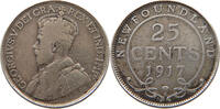 CANADA 25 CENTS George V. (1910-1936) NEWFOUNDLAND -