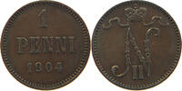 FINLAND PENNI Nikolaus II. (1894-1917) -