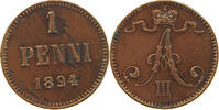 FINLAND PENNI Alexander III. (1881-1894) -