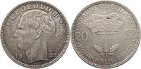 BELGIUM 20 FRANCS LEOPOLD III. (1934-1951) -