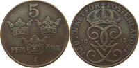 SWEDEN 5 ÖRE Gustav V. (1907-1950) -