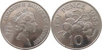 GUERNSEY 10 PENCE Elizabeth II. (1952-) -