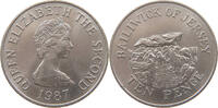 JERSEY 10 PENCE Elizabeth II. (1952-) -