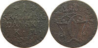 DENMARK SKILLING Christian VII. (1766-1808) -