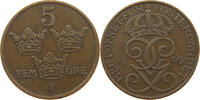 SWEDEN 5 ÖRE Gustav V. (1907-1950) -