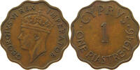 CYPRUS PIASTRE George VI. (1936-1952) -