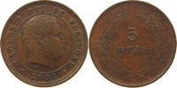 PORTUGAL 5 REIS CARLOS I. (1889-1908) -