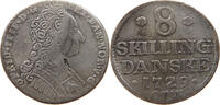 DENMARK 8 SKILLING 1729 CW FREDERIK IV. 1699-1730 S 80,00 EUR  plus 5,99 EUR verzending