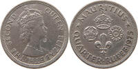 MAURITIUS 1/4 RUPEE Elizabeth II. (1952-) -