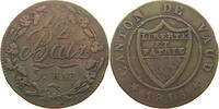 Schweiz Vaud / Waadt 1/2 Batzen -