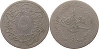 EGYPT 5/10 QIRSH Abdul Hamid II. (1876-1909) -