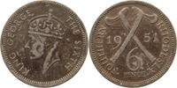 RHODESIA 6 PENCE George VI. (1936-1952) -