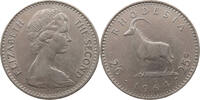 RHODESIA 25 CENTS Elizabeth II. (1952-2022) -