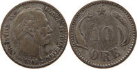 DENMARK 10 ÖRE Christian IX. (1863-1906) -