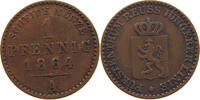 REUSS JÜNGERE LINIE ZU SCHLEIZ PFENNIG Heinrich LXVII. 1854-1867 -