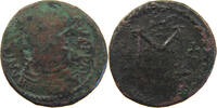 BYZANTINE EMPIRE 40 NUMMI FOLLIS Justinian I the Great (AD 527-565) D N IVSTINI-ANVS PP AVG ROMA -
