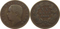 PORTUGAL 20 REIS Luis I. 1861-1889. -